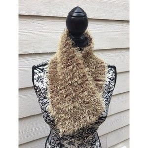 Handmade Scarf -Hand knitted Festive Holiday Party Dressy Fun Scarf New